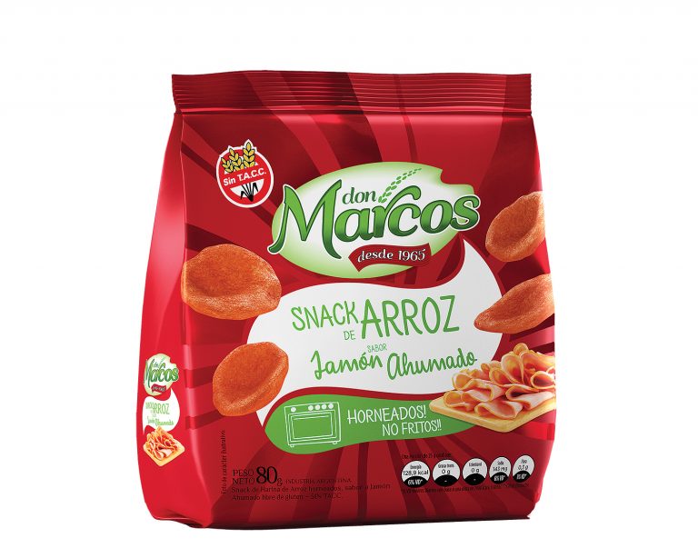 Don Marcos Snack Arroz Sabor Jam N Ahumado Alimentos Saludables